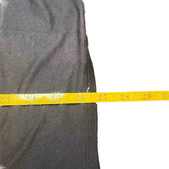 Michael Kors Black Tunic Top Gold Bar Logo Keyhole Medium Lightweight Office - Picture 11 of 11